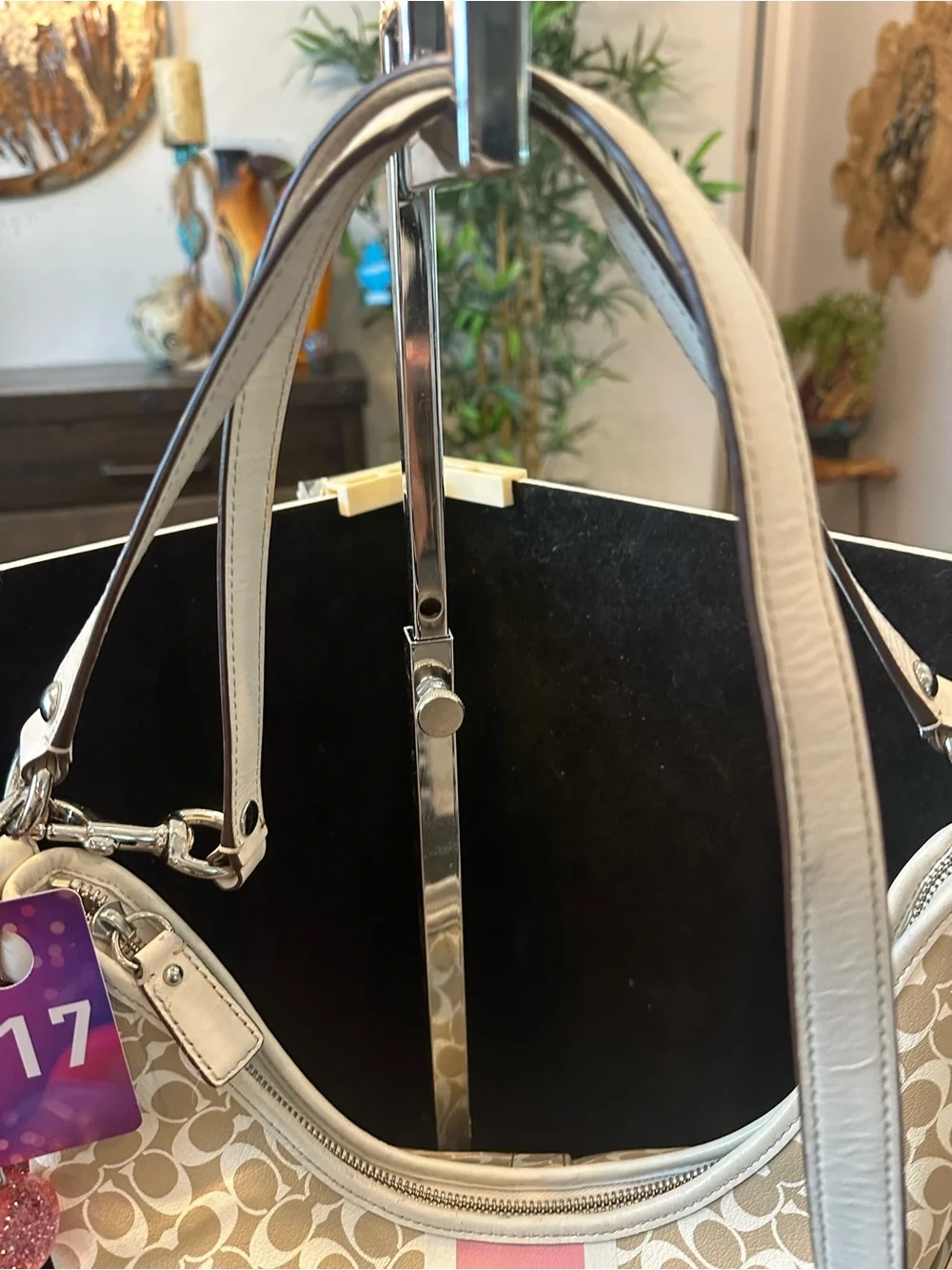 Coach #342 Chelsea 1941 series heritage Signature Pattern Hobo Bag